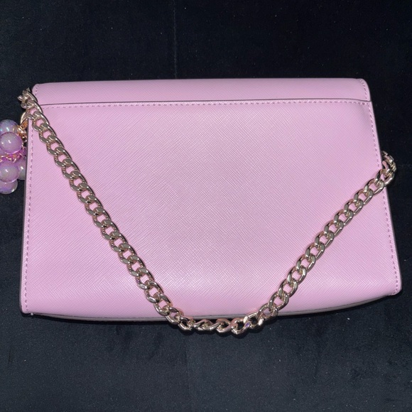 kate spade Carson Light Pink Leather Crossbody with Gold Chain - Picture 6 of 10